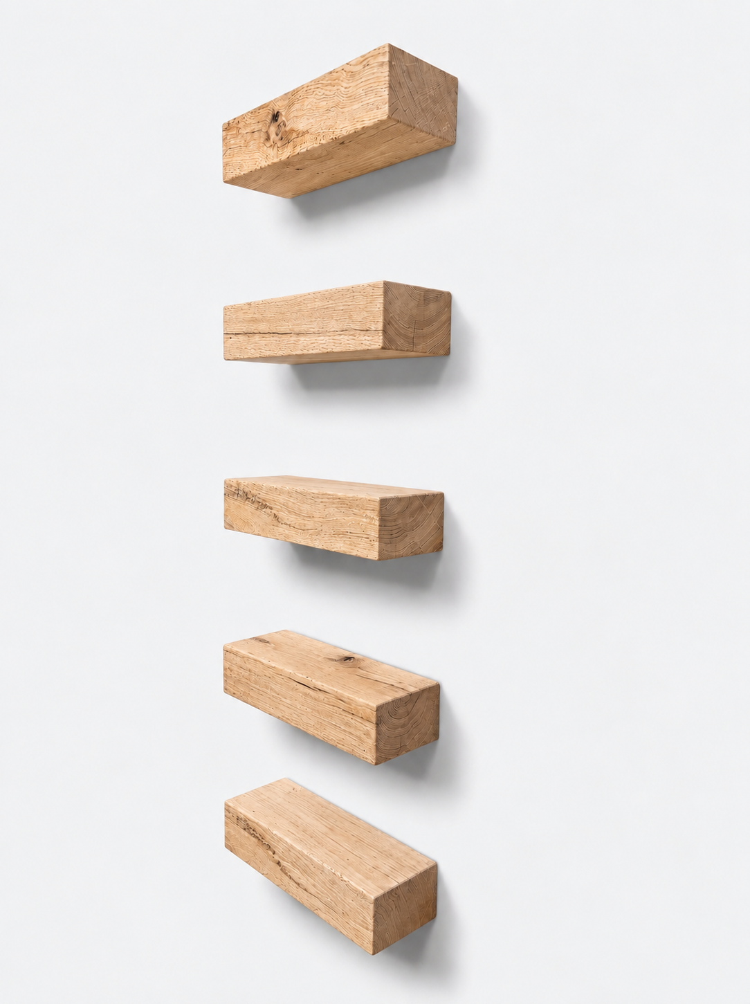 Set of Oak Floating Shelves