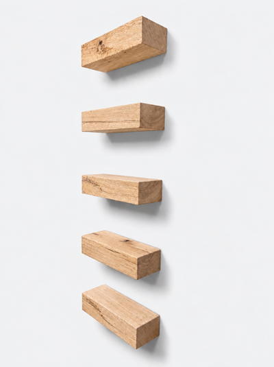 Set of Oak Floating Shelves