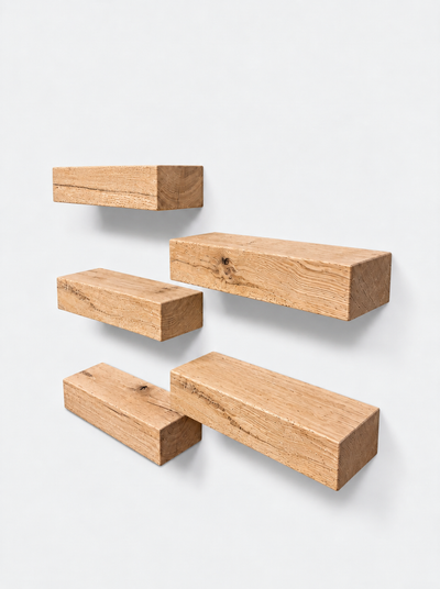 Set of Oak Floating Shelves