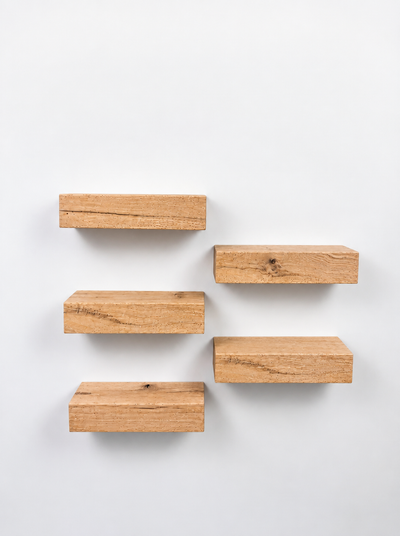 Set of Oak Floating Shelves