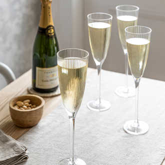 Set Of Champagne Flutes - Glass