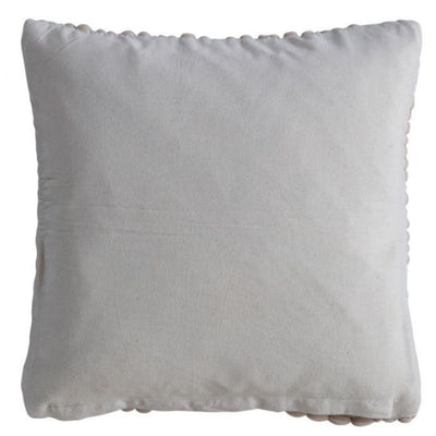 Neutral Textured Bobble Cushion - 