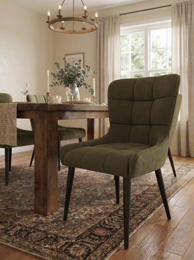 Traditional Upholstered Dining Chair - Set Of 2 - 
