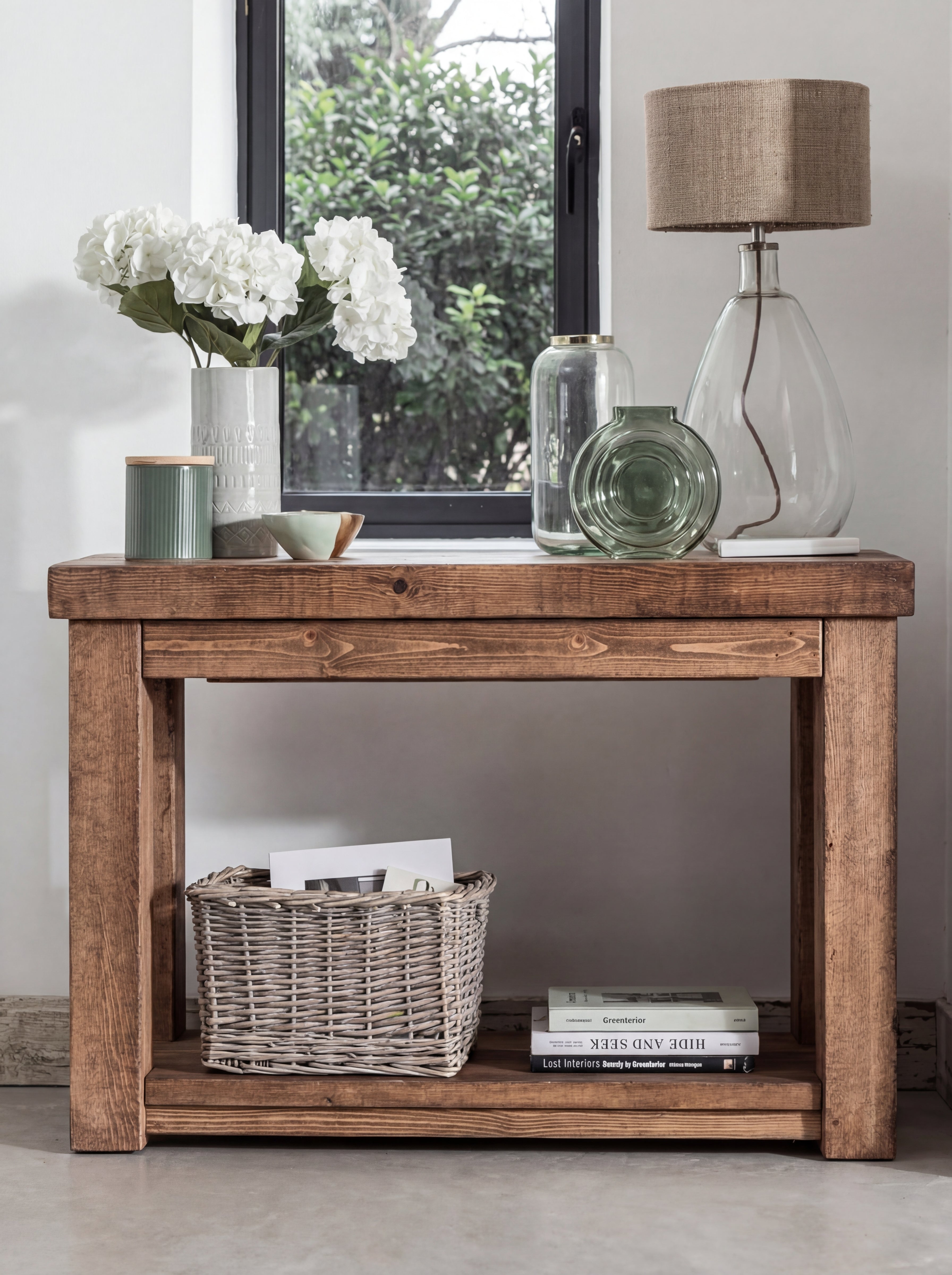 Wood Console Table With Drawer | Wansbeck Console Table – Funky Chunky ...