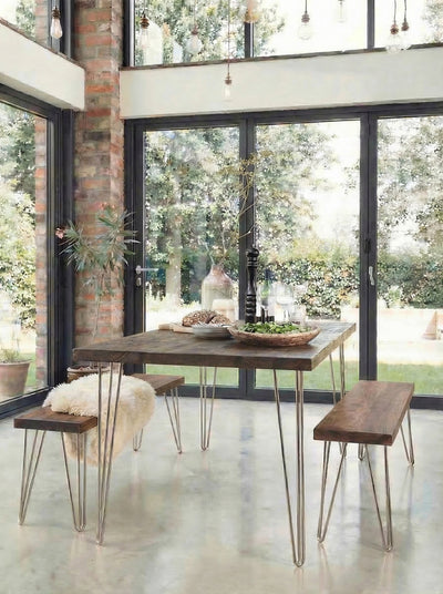 Ouseburn Dining Table and Benches - Dining Table and Benches Sets
