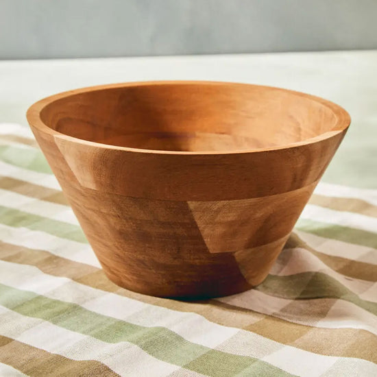 Acacia Wood Salad Bowl - Tableware & Entertaining