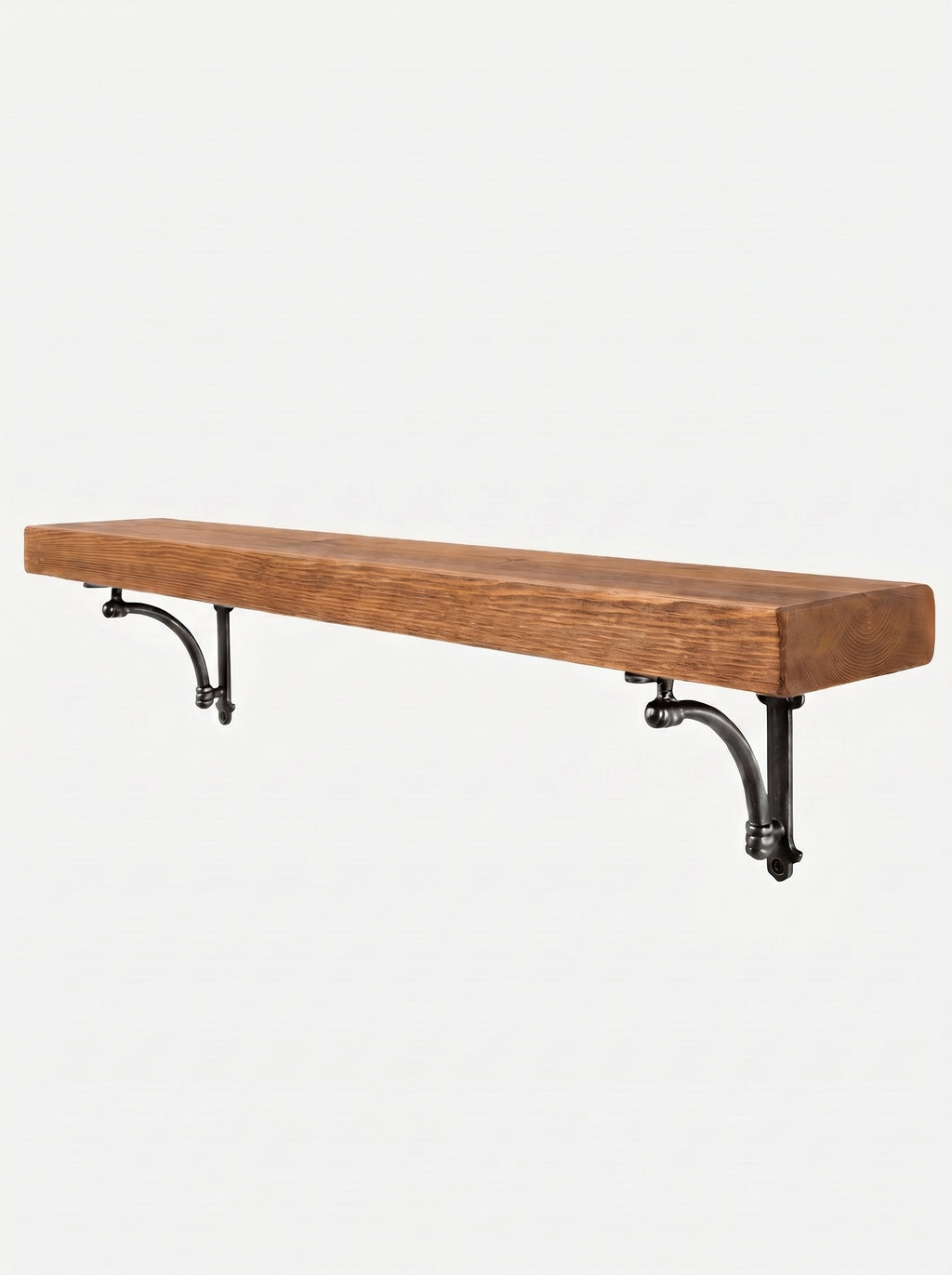 Causey Rustic Wooden Shelf Brackets 14.5cm x 4.5cm