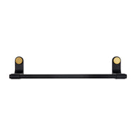 Black Metal And Brass Towel Rail - Small - Bathroom