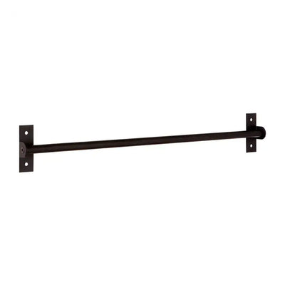 Black Metal Hanging Rail - Coat Hooks & Hall Storage