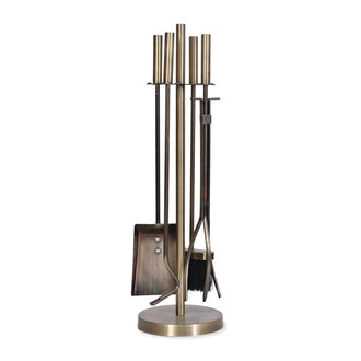 Brass Fireside Tool Set And Stand - Fire Sets