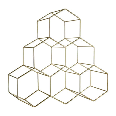 Brass Metal Wine Rack - Wine Racks