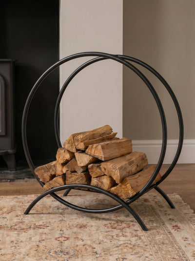 Round Metal Firewood Holder