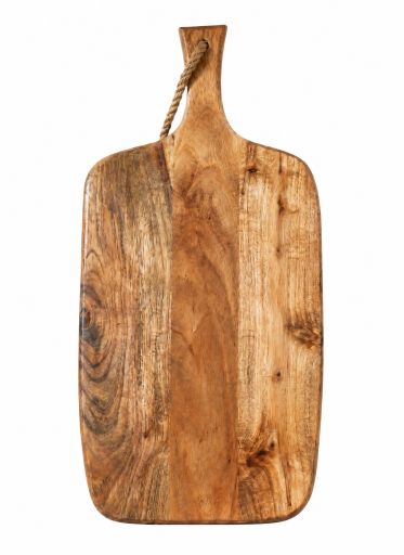 Rustic Wooden Chopping Board with Rope Handle