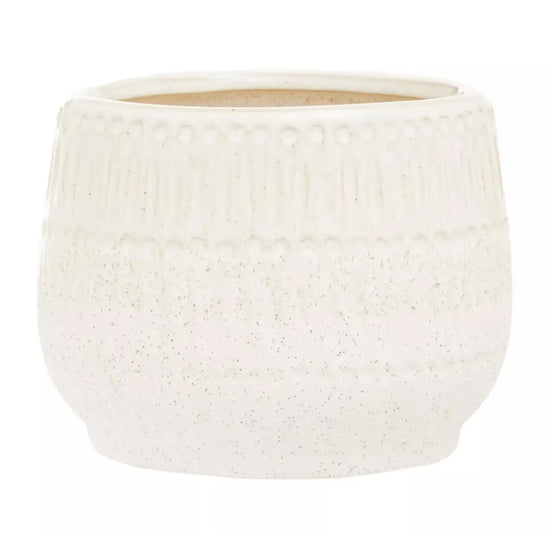 Ceramic Cream Planter - Planters, Vases & Bowls