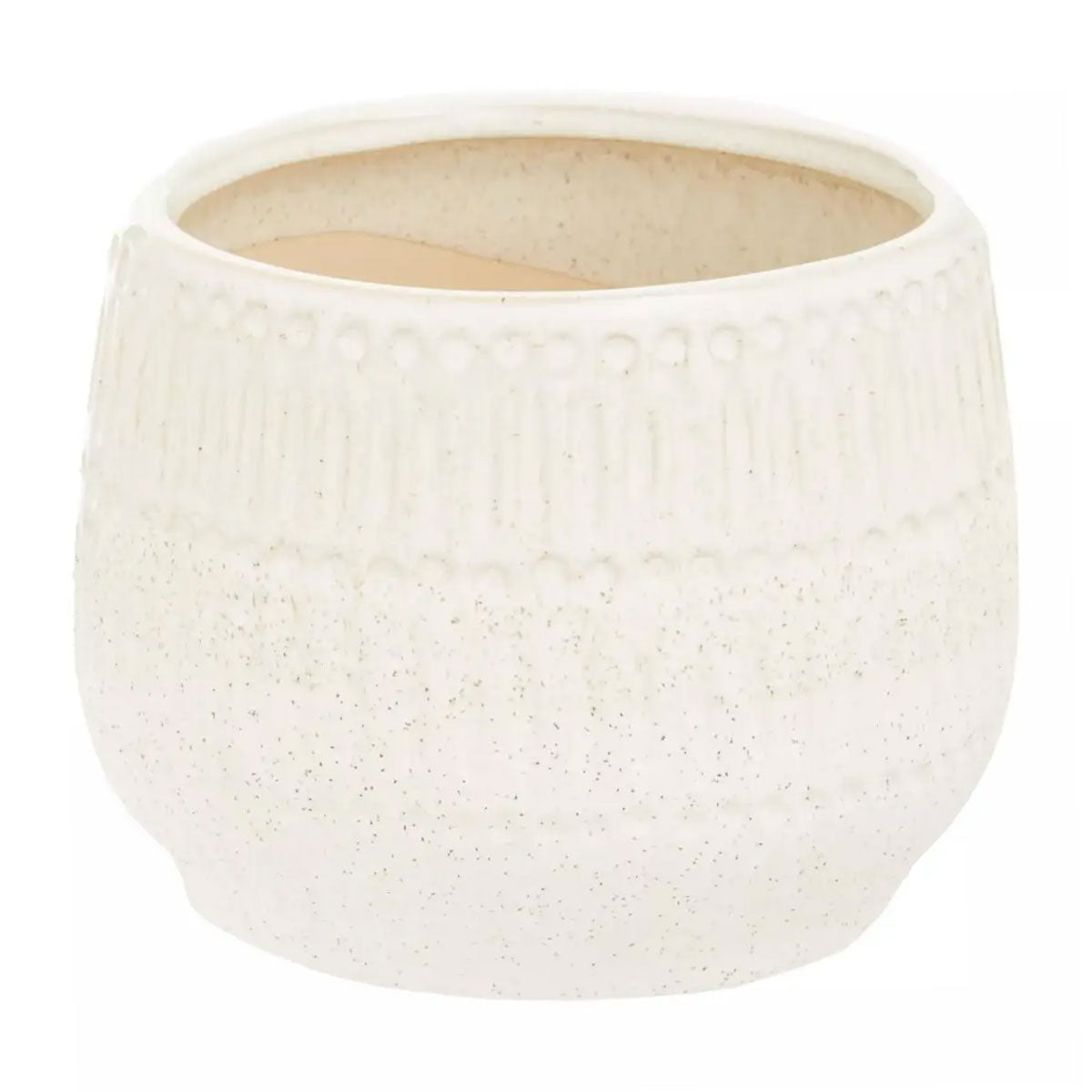 Ceramic Cream Planter - Planters, Vases & Bowls