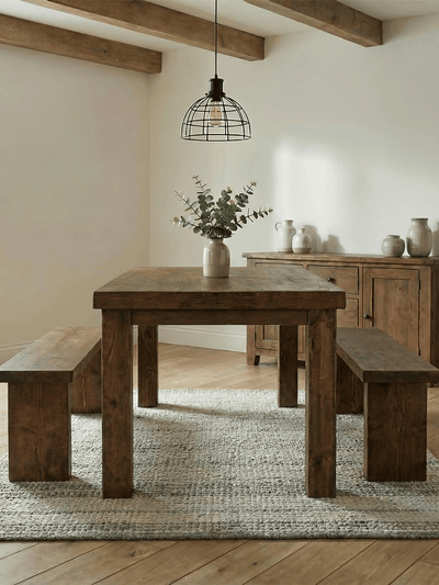 Chopwell Dining Table and Benches - Dining Table and Benches Sets