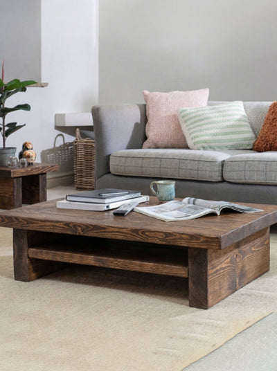 Chopwell Low Coffee Table With Storage - Coffee Tables