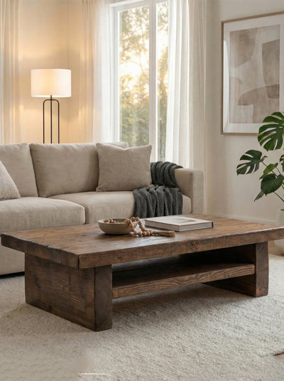 Chopwell Low Coffee Table With Storage - Coffee Tables