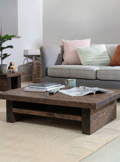 Chopwell Low Coffee Table With Storage - Coffee Tables
