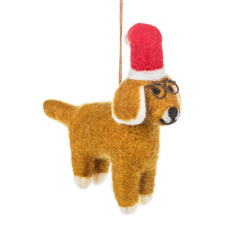 Christmas Dog Hanging Decoration - Christmas Decorations