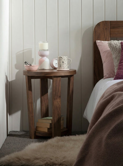 Cleadon Round Bedside Table - Bedside Tables