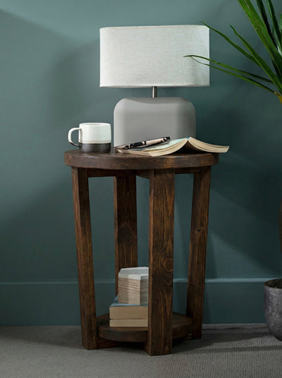Cleadon Round Bedside Table - Bedside Tables