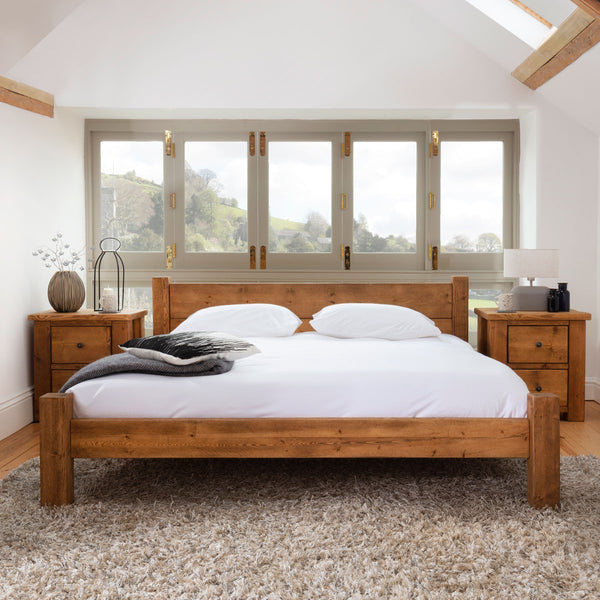 Coleridge Solid Wood Bed Frame Handmade Wooden Bed