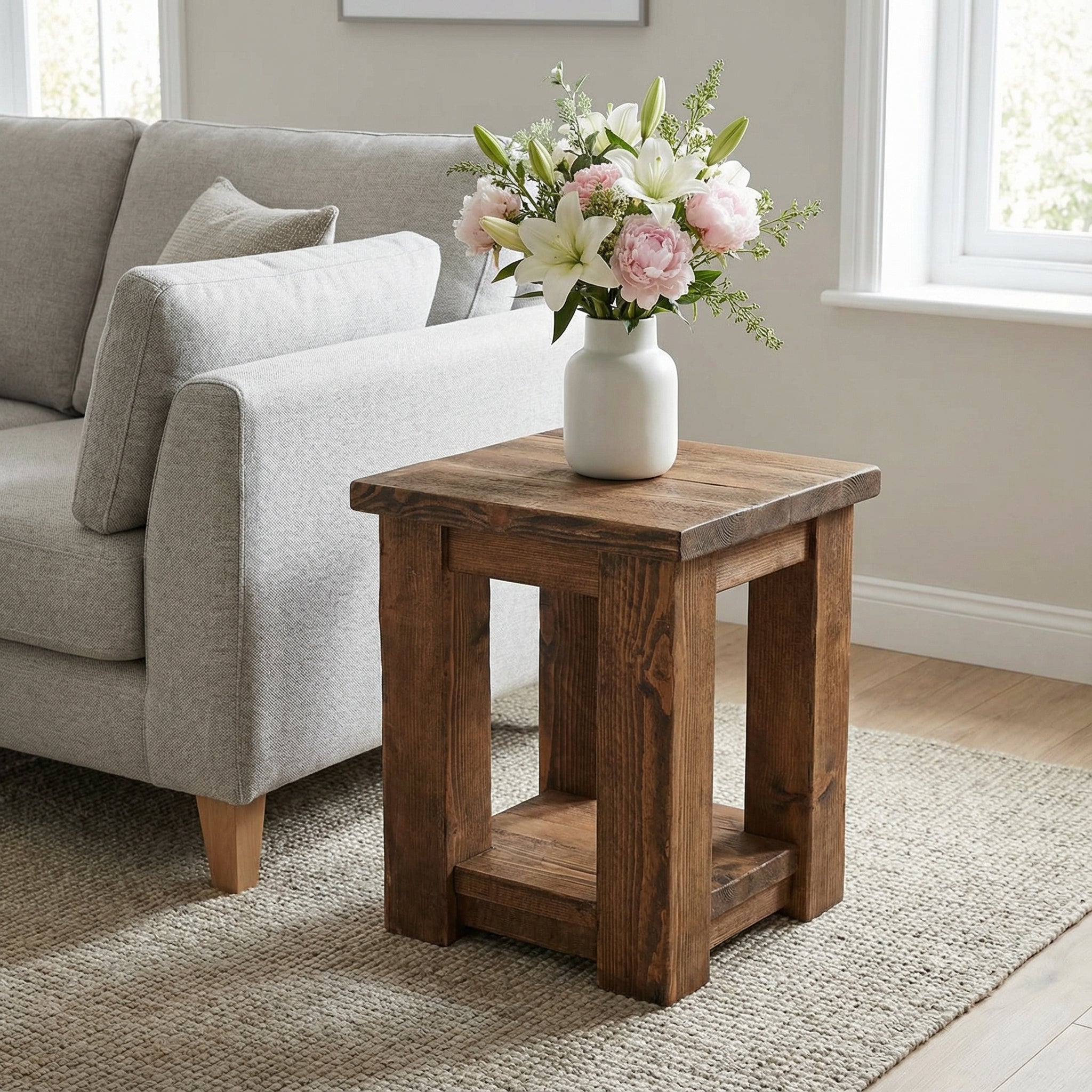 Coleridge Side Table With Shelf