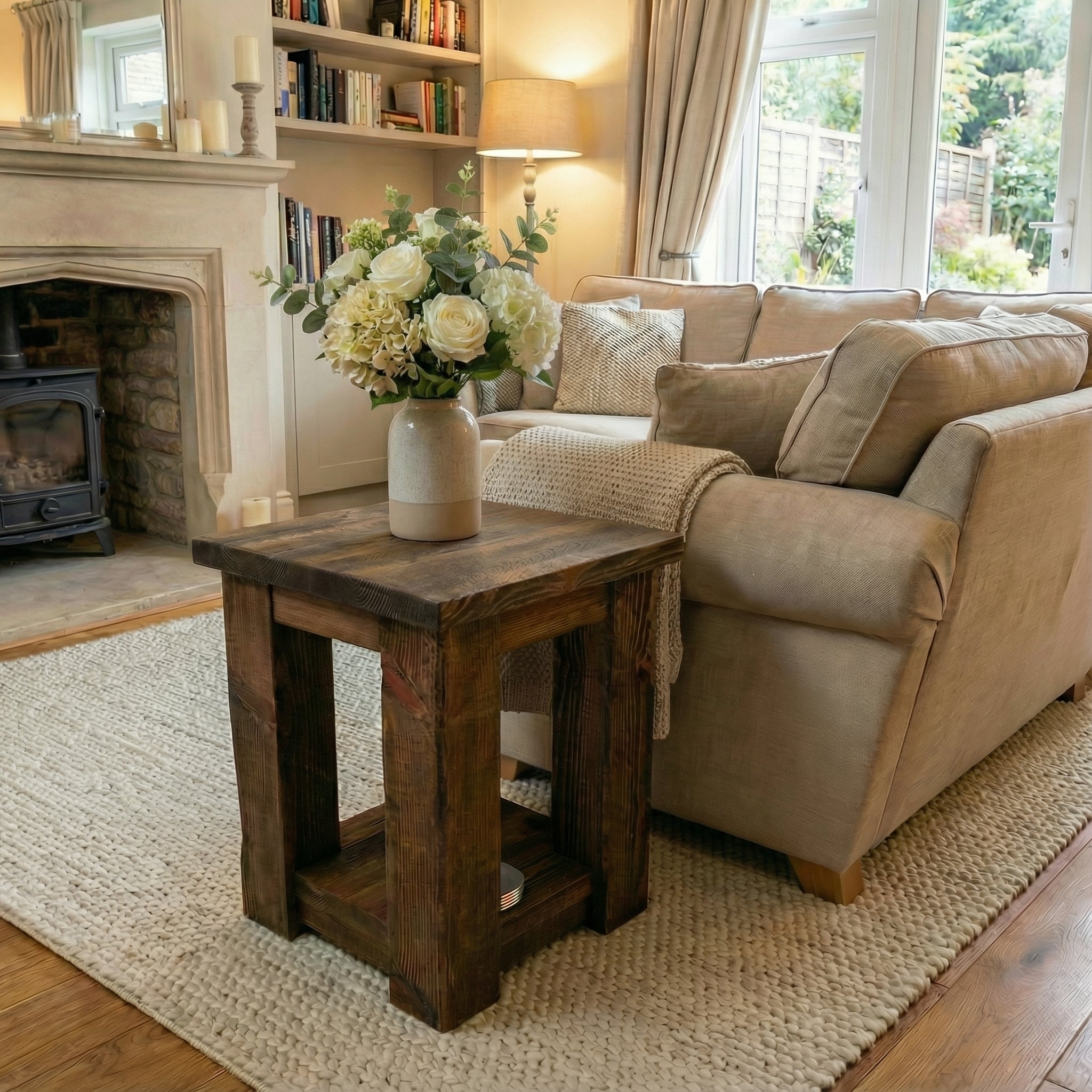 Coleridge Side Table With Shelf