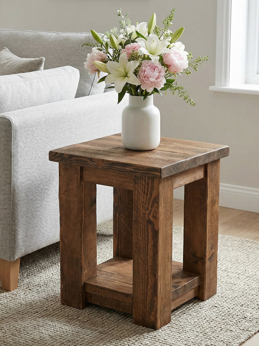 Coleridge Side Table With Shelf - Side Tables