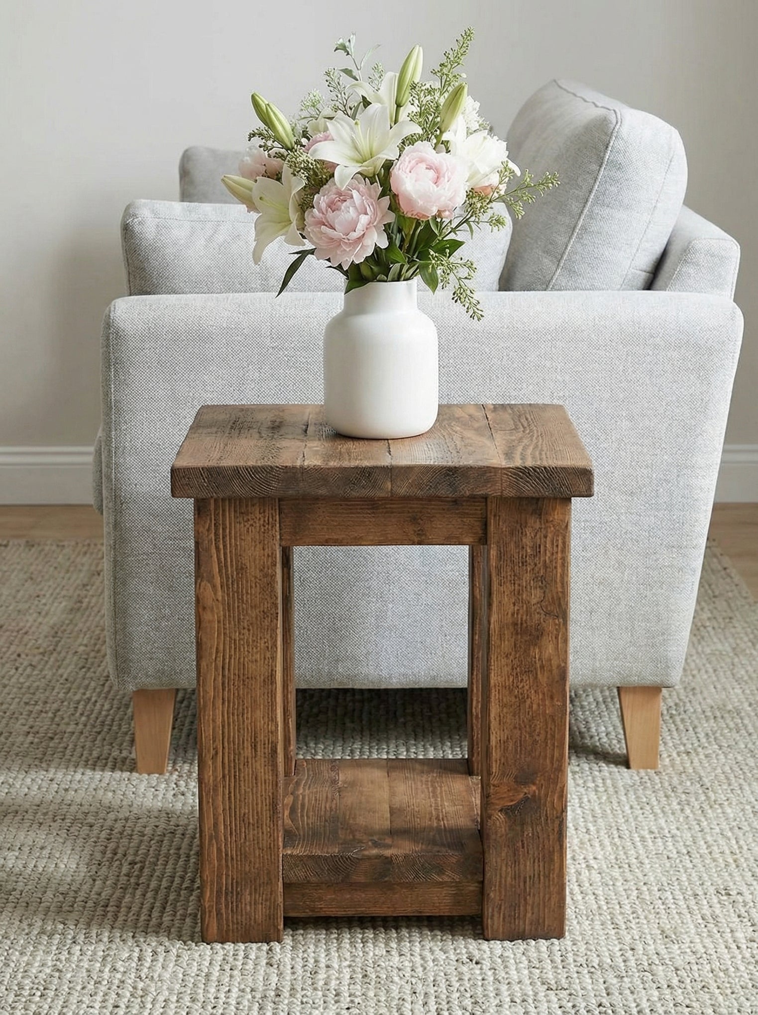Coleridge Side Table With Shelf - Side Tables