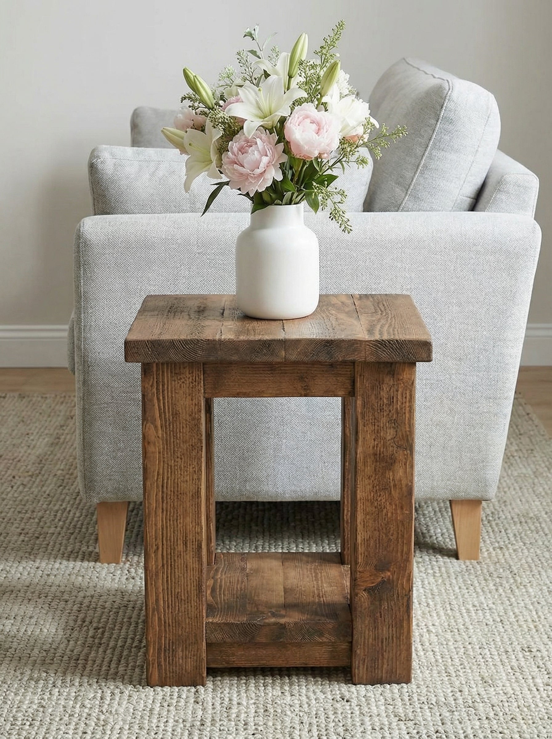 Coleridge Side Table With Shelf - Side Tables