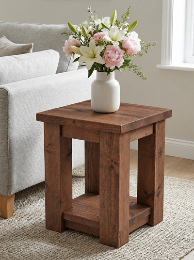 Coleridge Side Table With Shelf - Side Tables