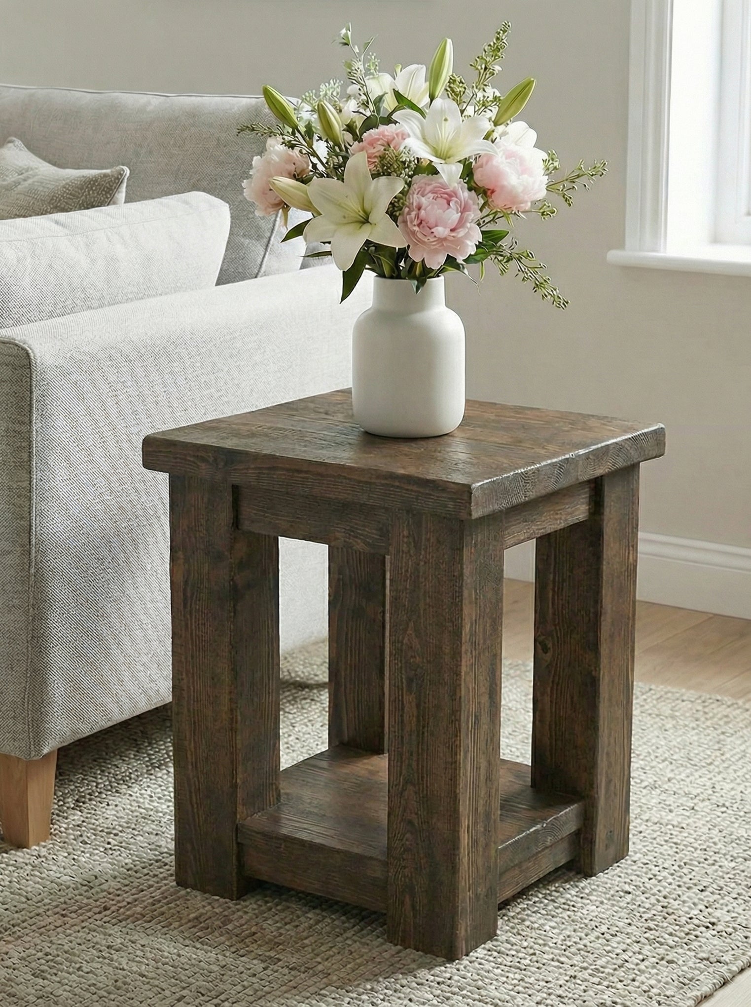 Coleridge Side Table With Shelf - Side Tables