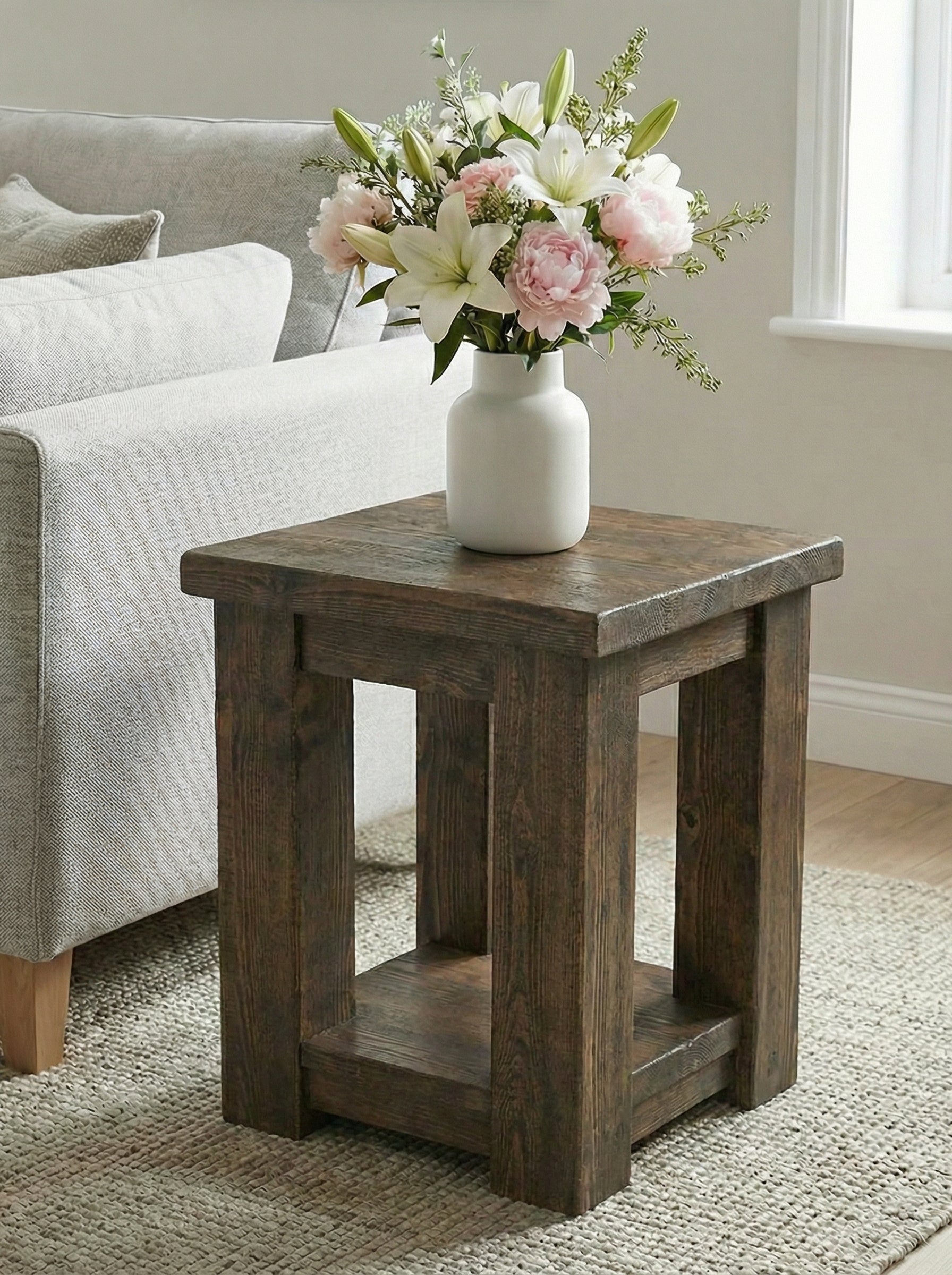 Coleridge Side Table With Shelf - Side Tables