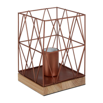 Copper Wire Geometric Table Lamp