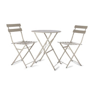 Cream Metal Bistro Set - 