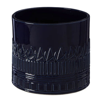 Dark Blue Ceramic Planter - Planters, Vases & Bowls