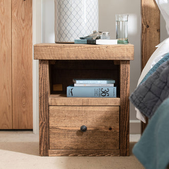 Derwent 1 Drawer Bedside Table - 