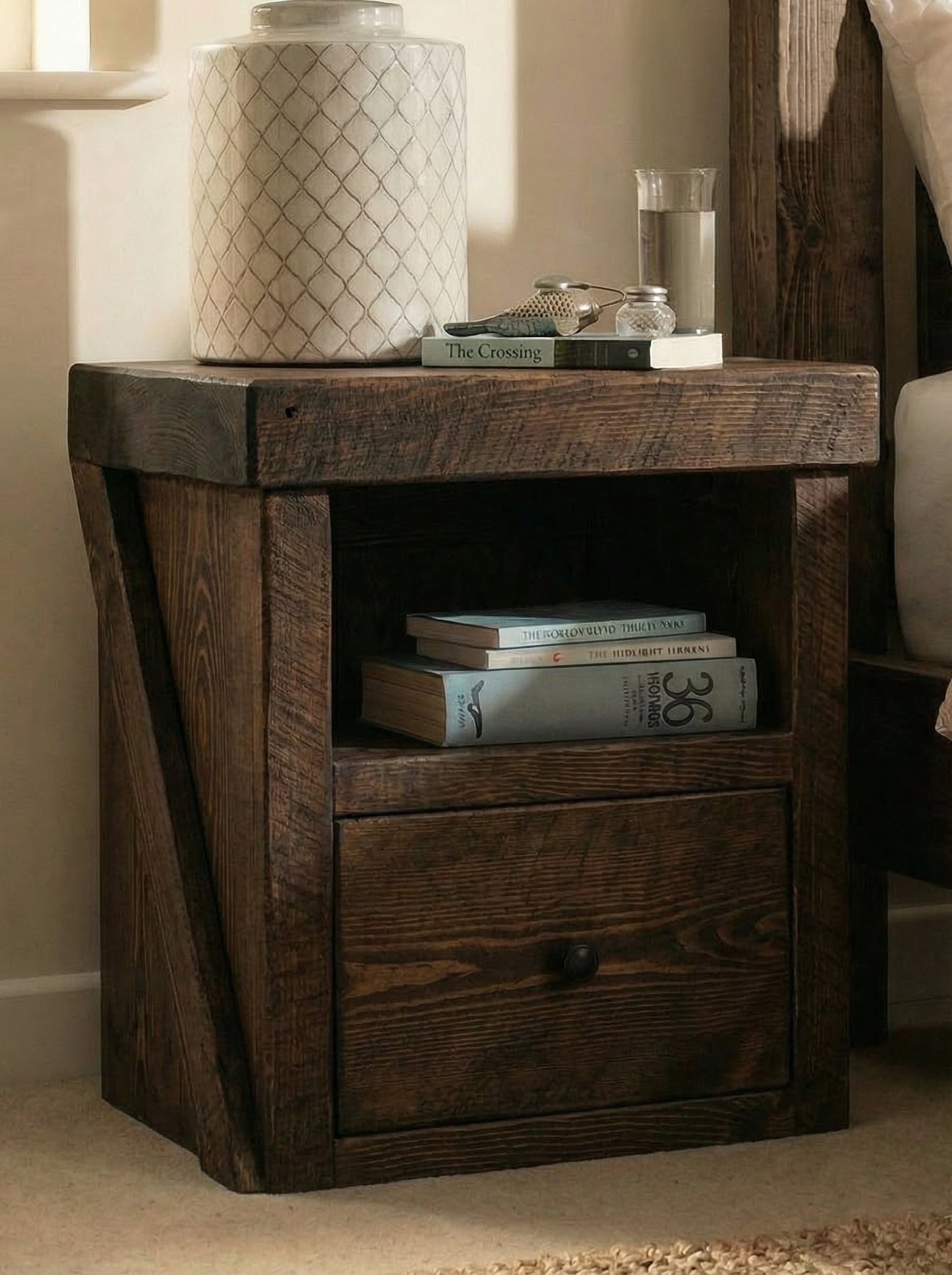 Derwent 1 Drawer Bedside Table - Bedside Tables