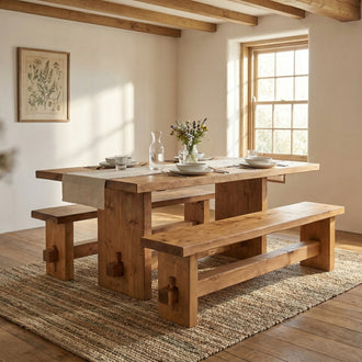 Derwent Dining Table And Benches