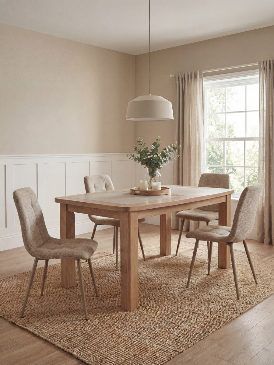 Doxford Oak Dining Table and Chair Set