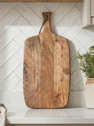Rustic Wooden Chopping Board with Rope Handle
