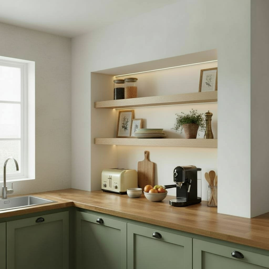 6x4 Oak Floating Shelf (14x9cm) Pack of 2