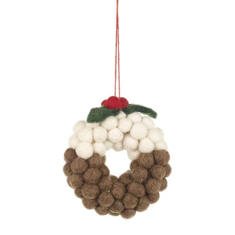 Felt Christmas Pud Balls Decorations - Christmas Decorations