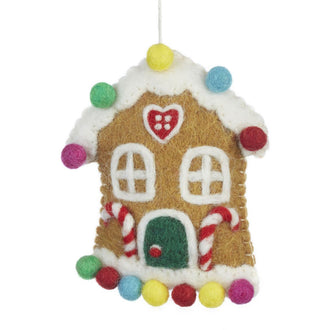 Felt Gingerbread House Decoration - Christmas Decorations