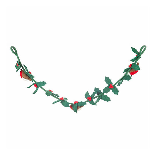 Felt Holly String - Christmas Garlands & Wreaths