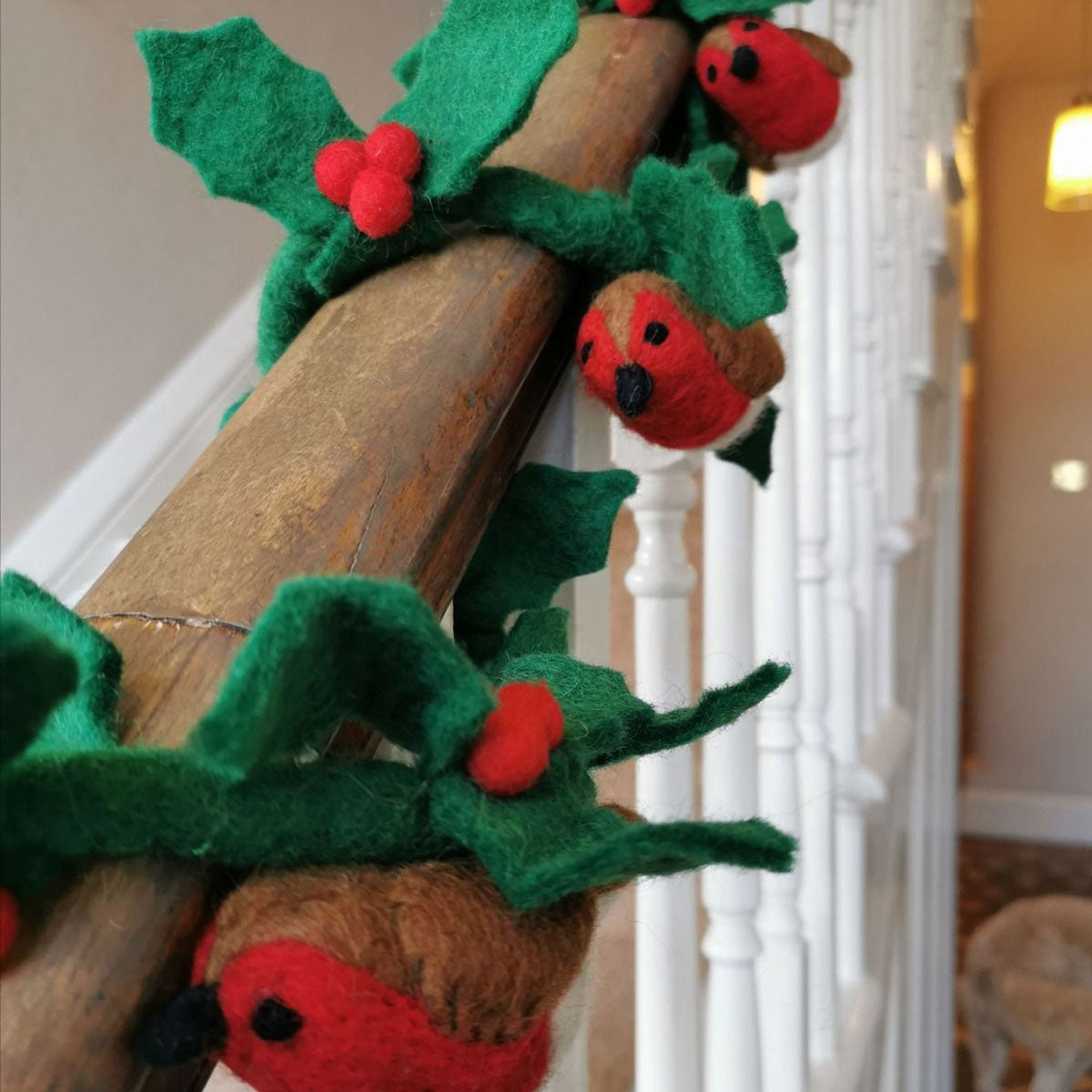 Felt Holly String - Christmas Garlands & Wreaths