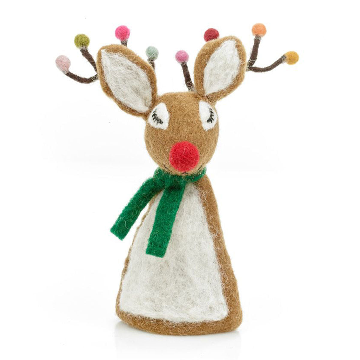 Felt Scandi Reindeer Christmas Tree Topper - 