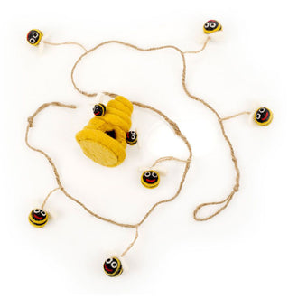 Felted Wool Bumblebee Garland - Garlands & Decorations